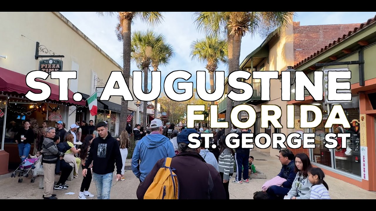 St. Augustine | A Crowded Walk on St. George Street, America's Oldest City