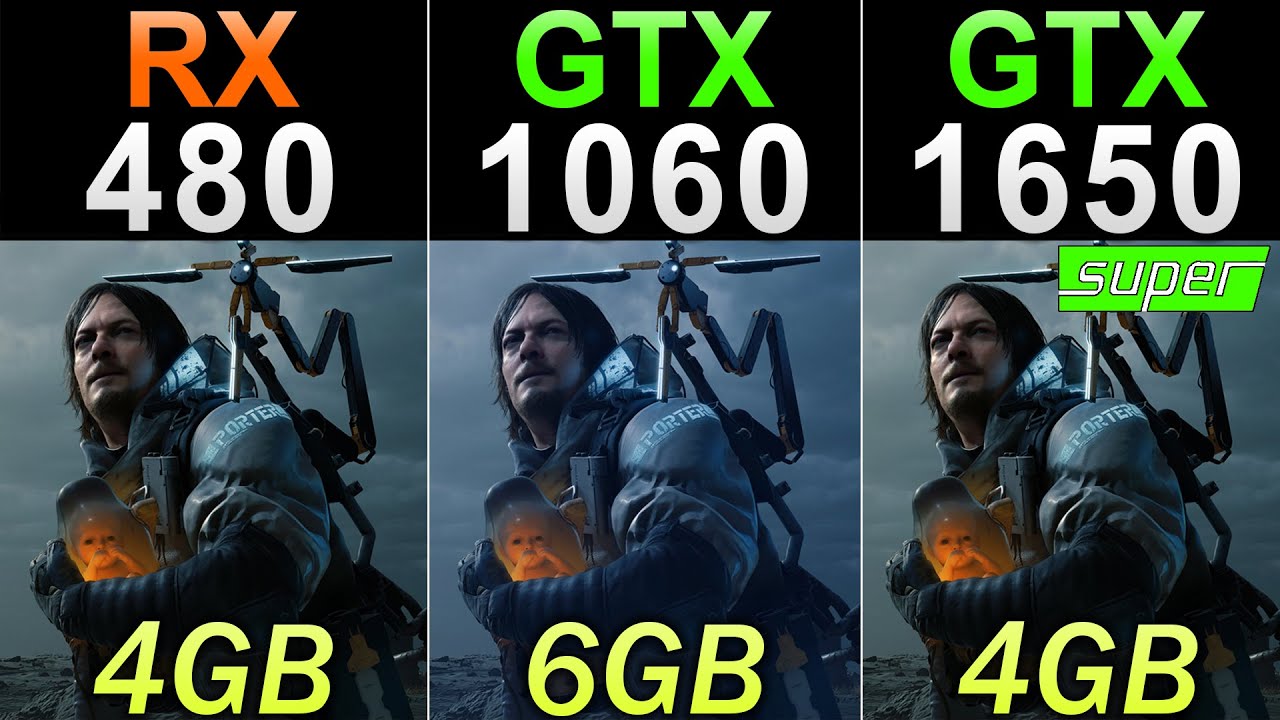 RX 480 (4GB) Vs. GTX 1060 (6GB) Vs. GTX 1650 Super | 30 Games Benchmarks
