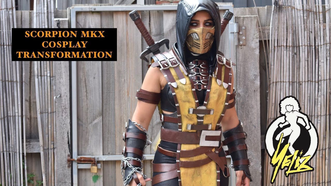 СМЕРТНАЯ КОМБАТ | MKX Скорпион Косплей Трансформация | ПРОСТО ЕЛИЗ
