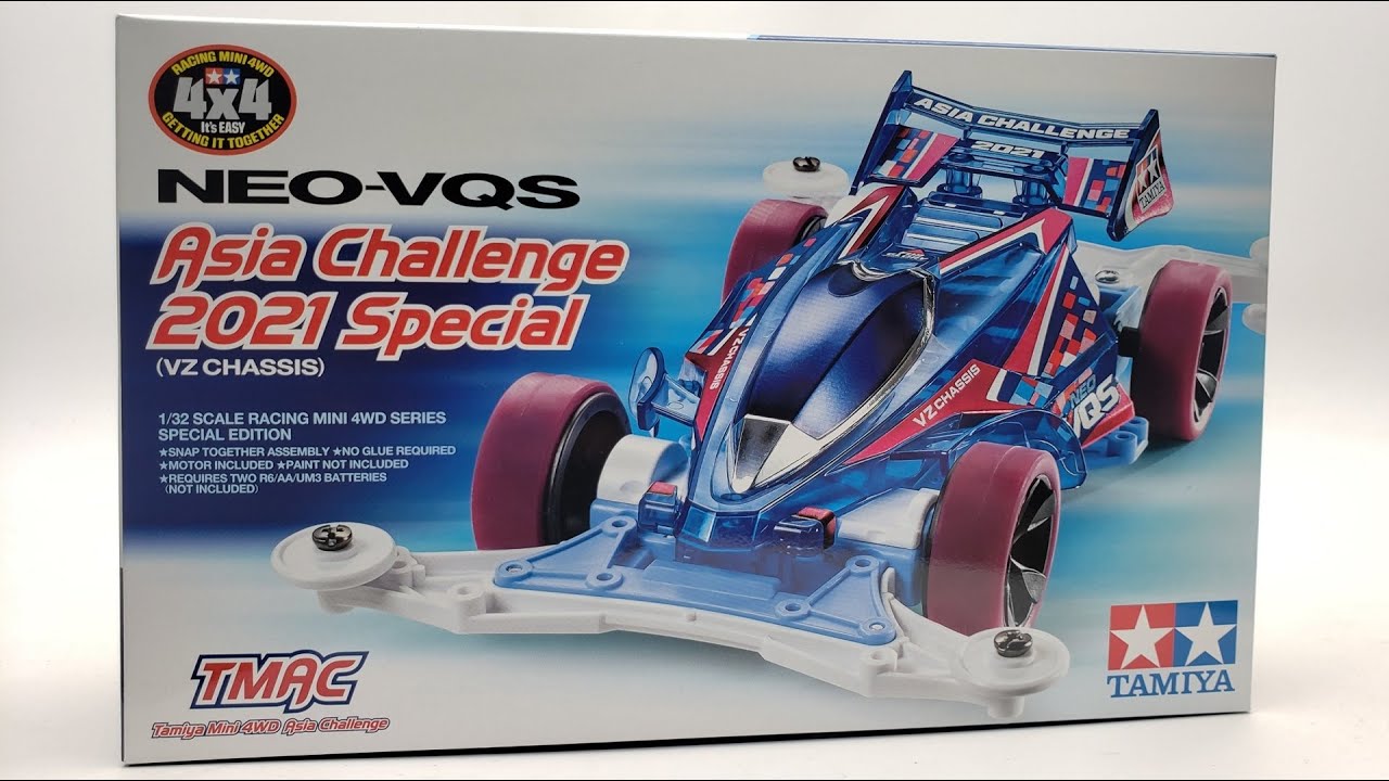 【ミニ四駆】Tamiya Mini 4WD Kits: NEO VQS Asia Challenge 2021 Special
