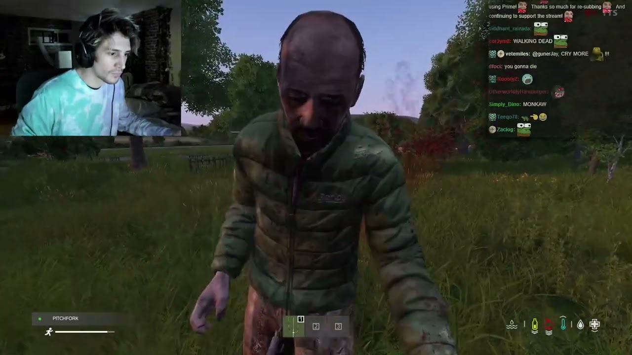 xQc Return to DayZ with Jesse