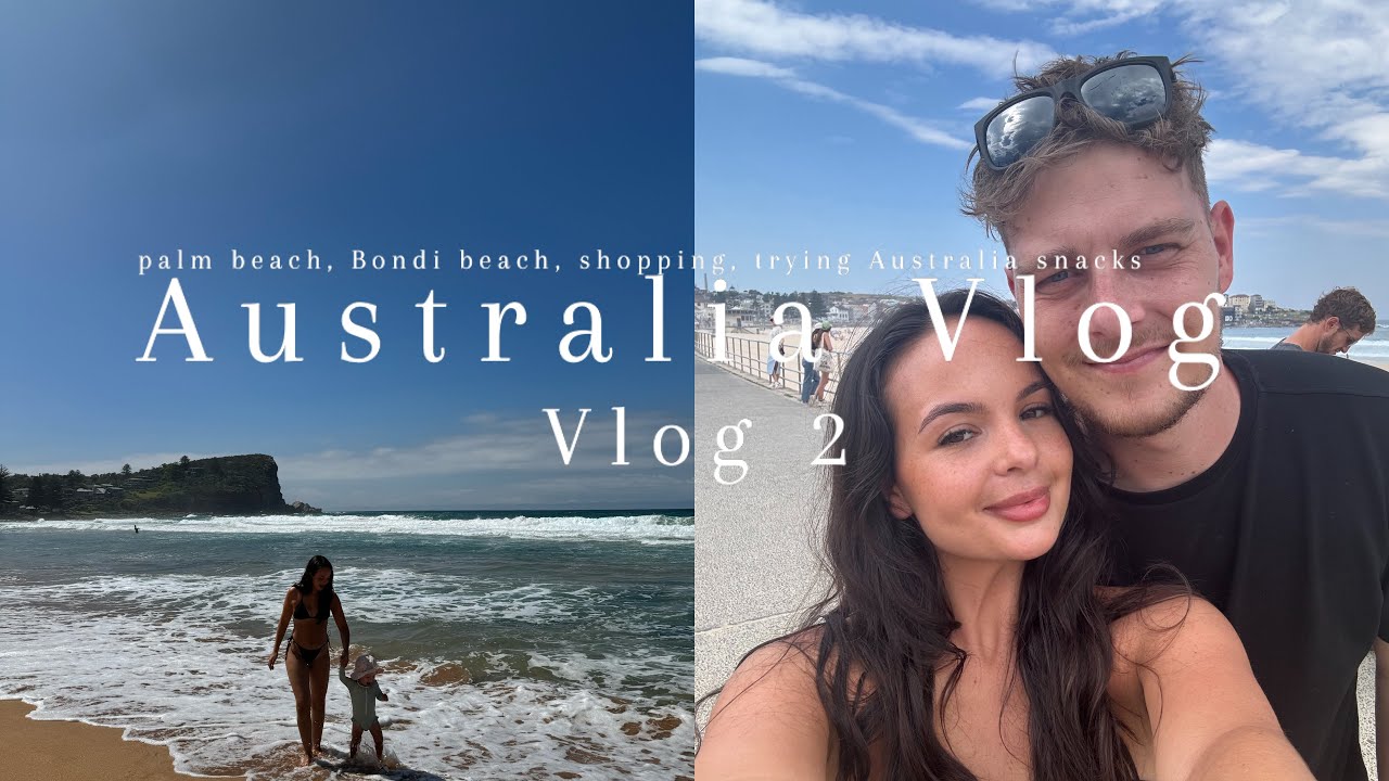 Australia diaries EP2: bondi & palm beach, trying Australian snacks & shopping | Zeliha Clark