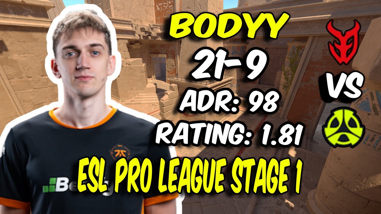 bodyy 21 Kills vs M80! bodyy POV (Anubis) at ESL Pro League Season 21 Stage 1