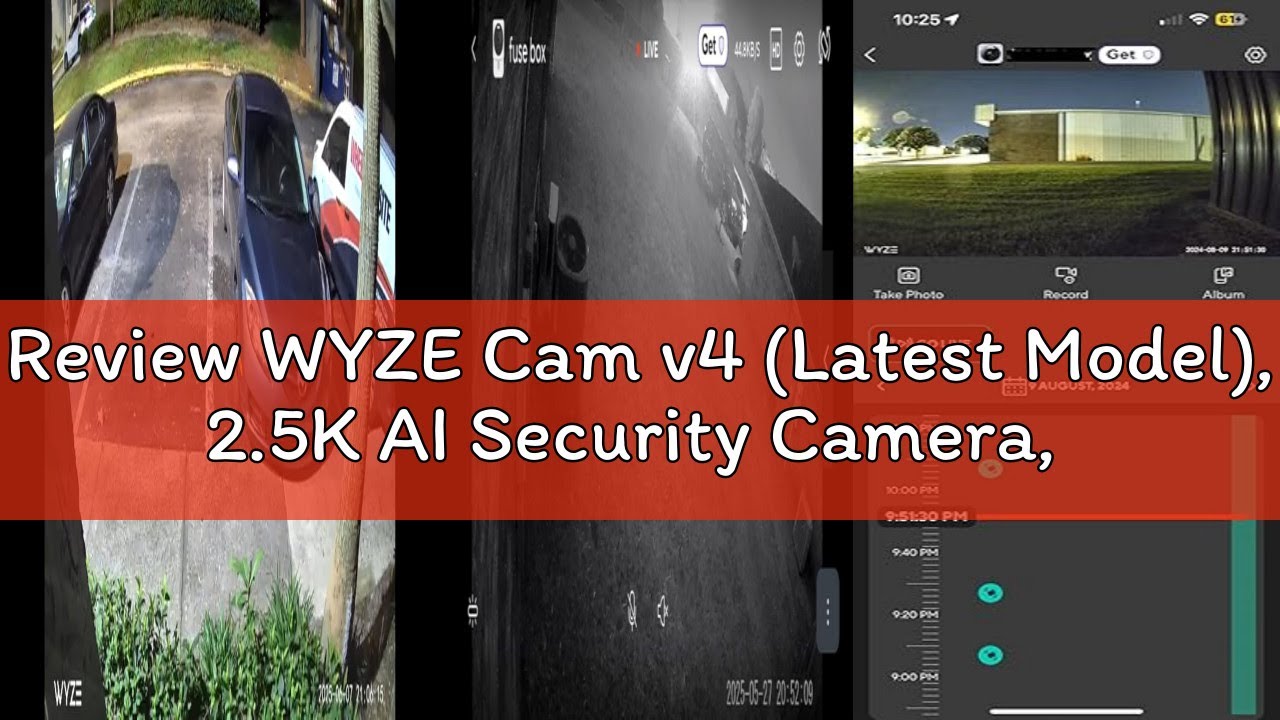 Review WYZE Cam v4 (Latest Model), 2.5K AI Security Camera, Indoor/Outdoor Cameras for Home Security