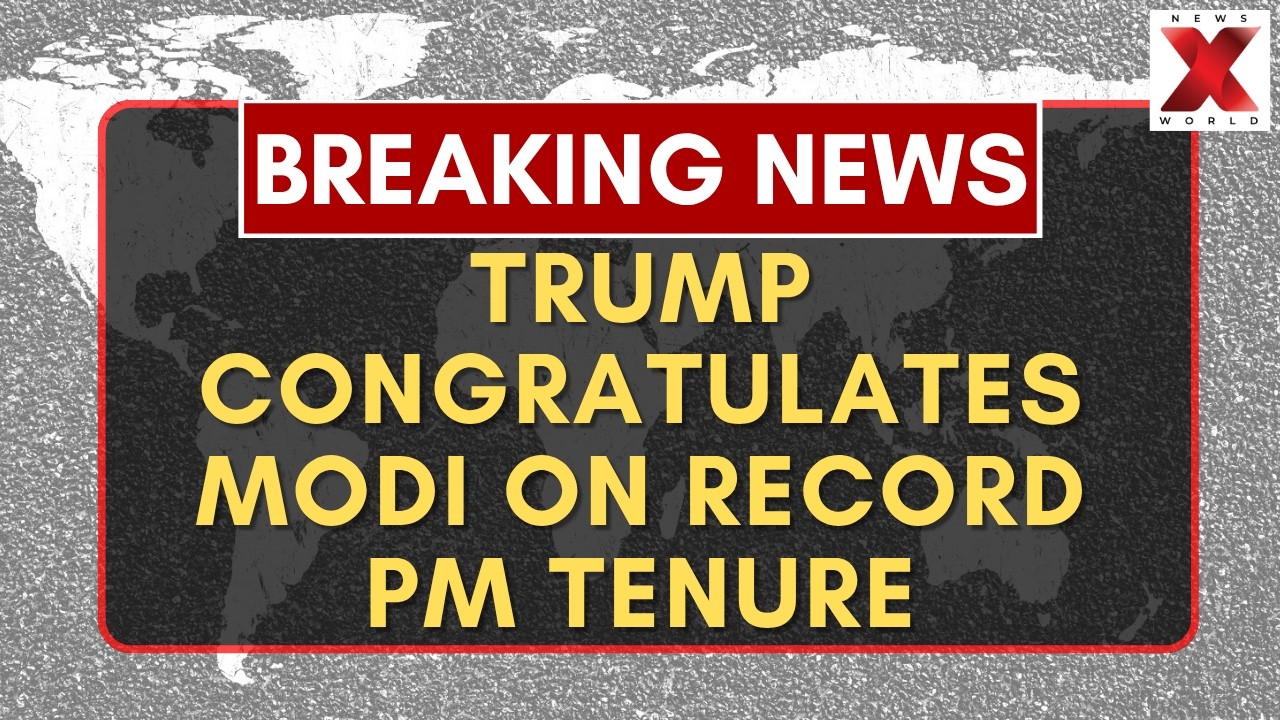 Trump Congratulates Narendra Modi on Becoming India's Longest-Serving Elected PM | NewsX World