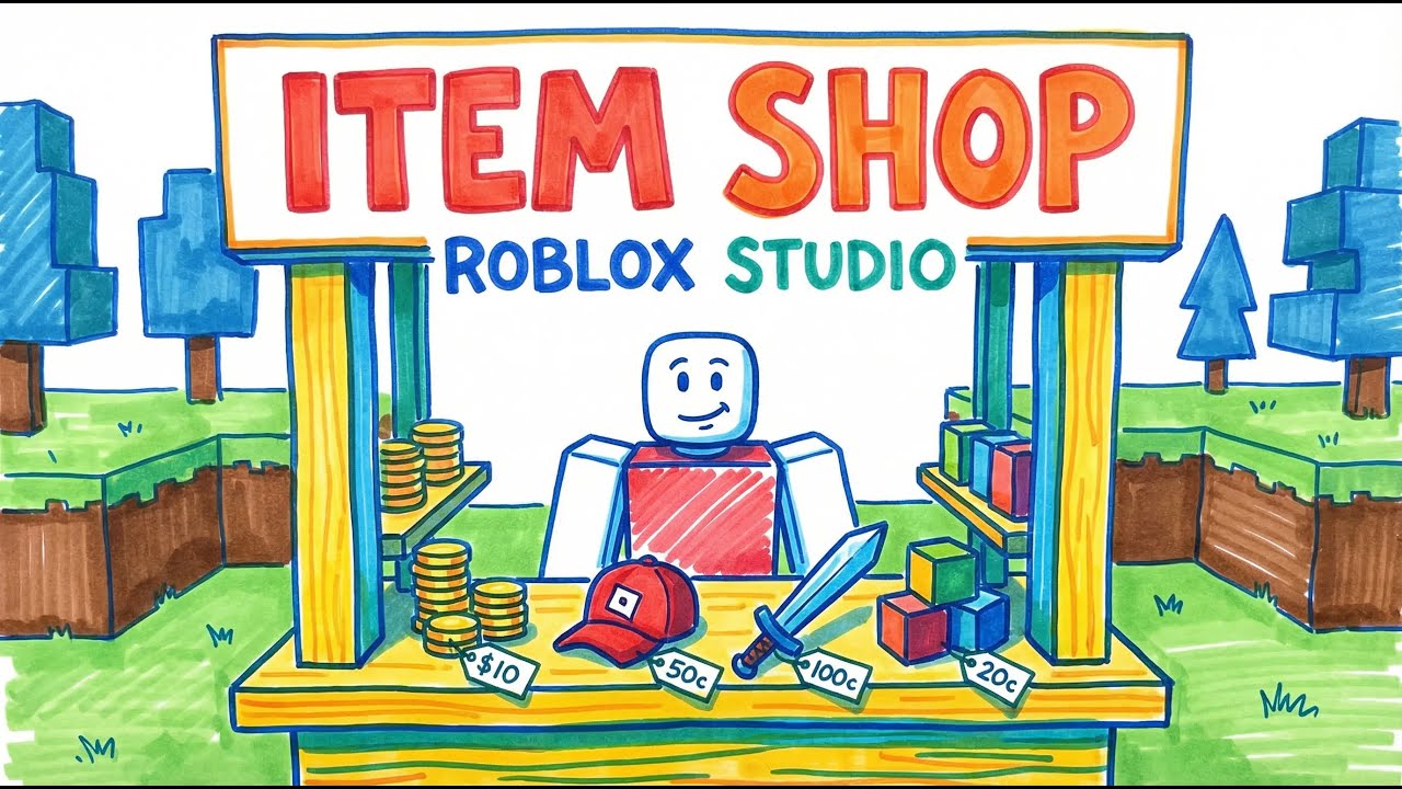 How to make a Item Shop in Roblox Studio I Easy Method