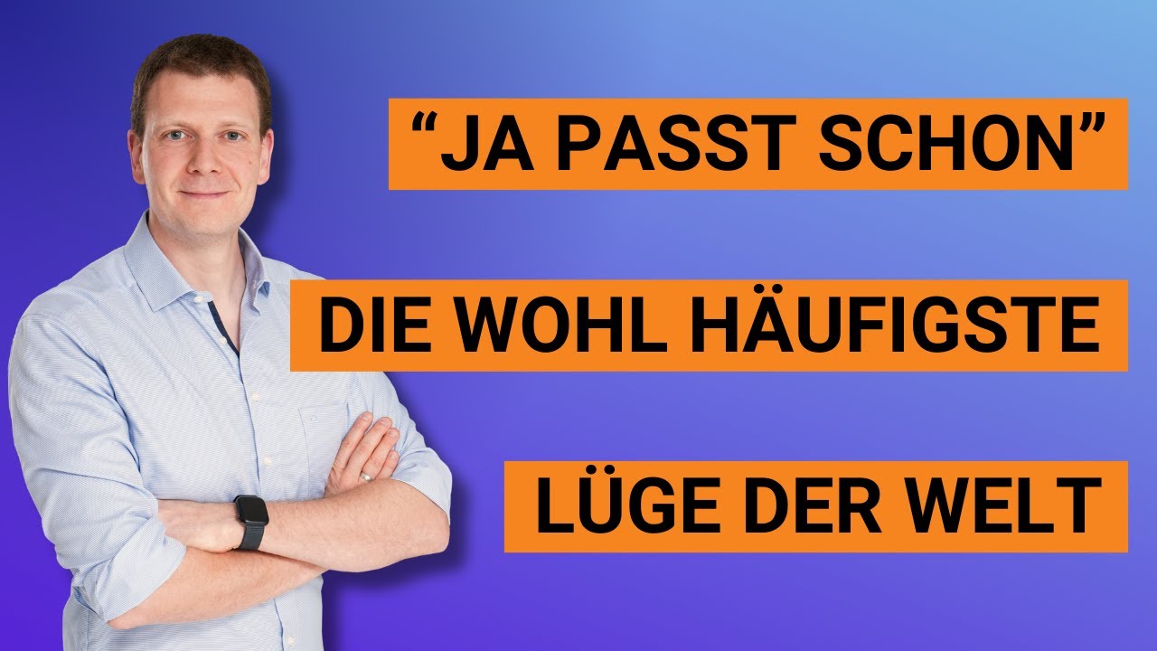 „Ja, passt schon.“ - Die wohl häufigste Lüge der Welt: Wenn innerer Stress zur Gewohnheit wird.