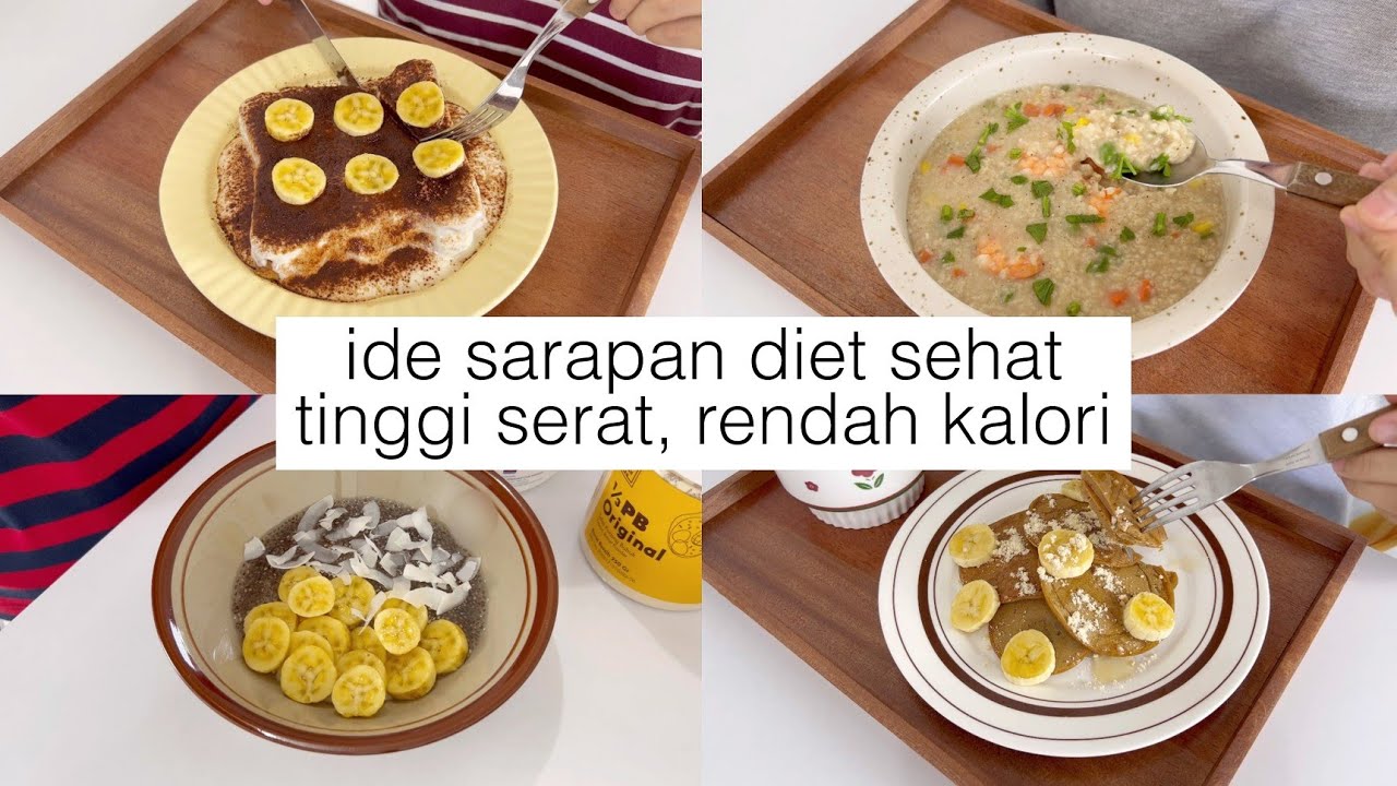 SARAPAN DIET SEHAT : pancake, choco lava toast, yogurt bowl • resep diet