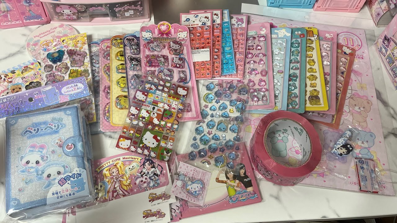 【購入品紹介】アリエク、文具屋、メルカリ、ガチャ、サンリオ♡シールなど