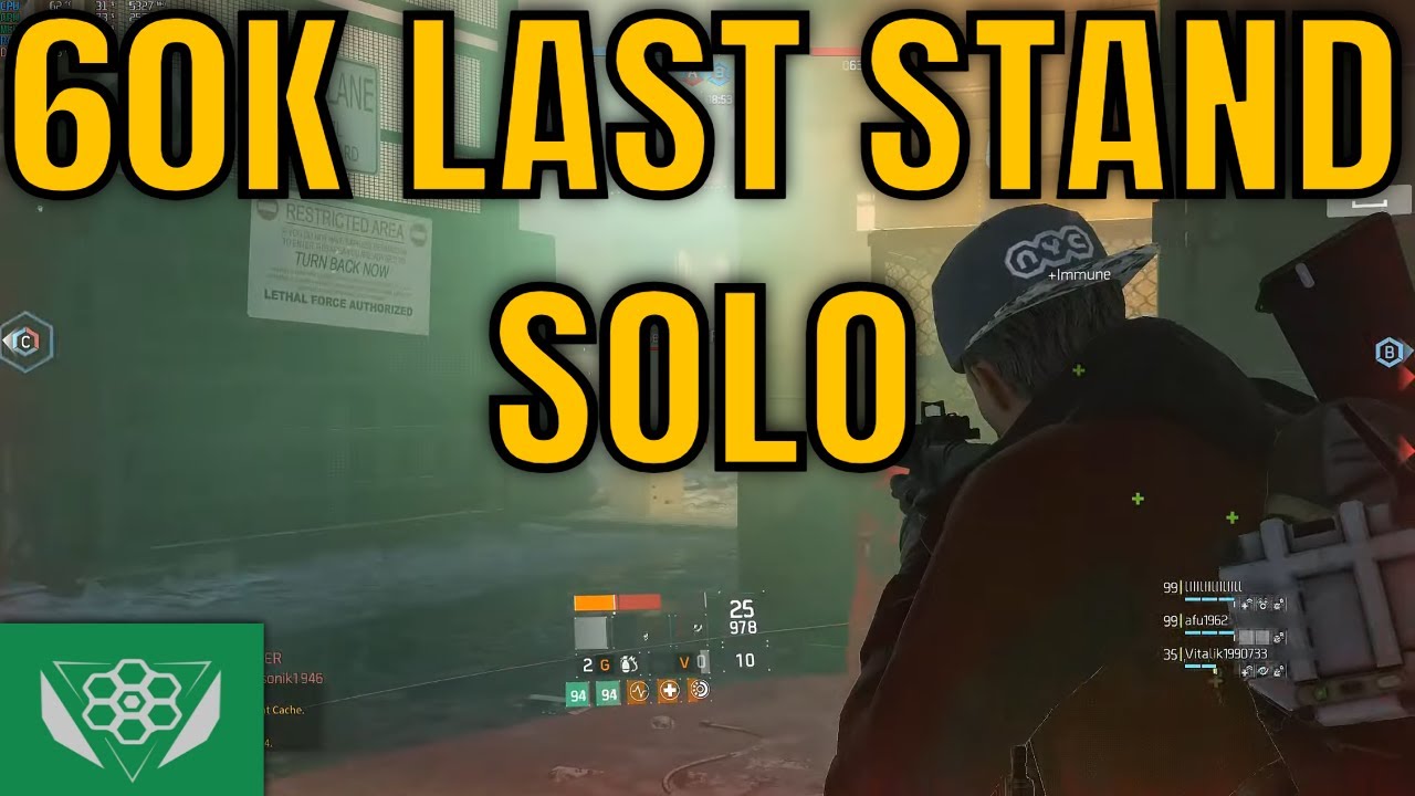 60K Last Stand  Solo | The Division