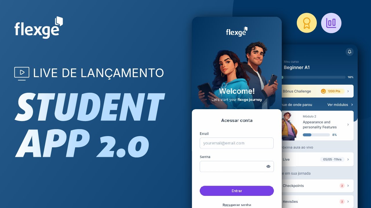 Lançamento Flexge 2.0 + Student App