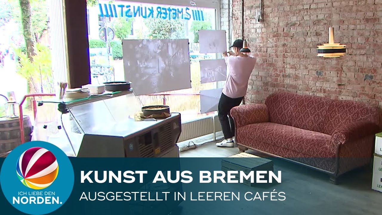 Künstler präsentieren ihre Werke wegen der Corona-Krise in leeren Cafés