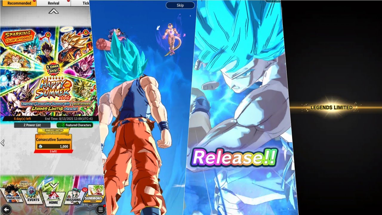 Legends Limited Guaranteed Banner Summon | Landscape Summon | Dragon Ball Legends 