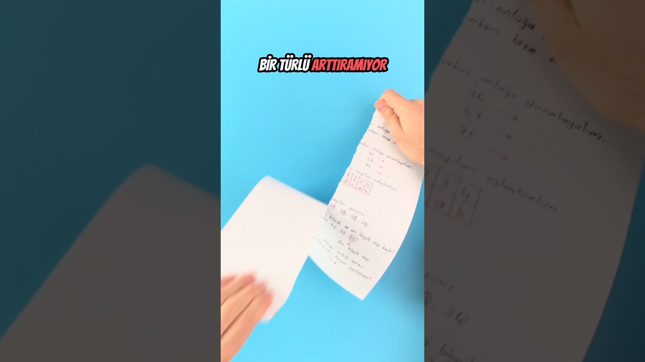 Matematiğin Sırrını A&ccedil;ıklıyorum 🔥 Soru &Ccedil;&ouml;zemeyen Kalmasın 💪