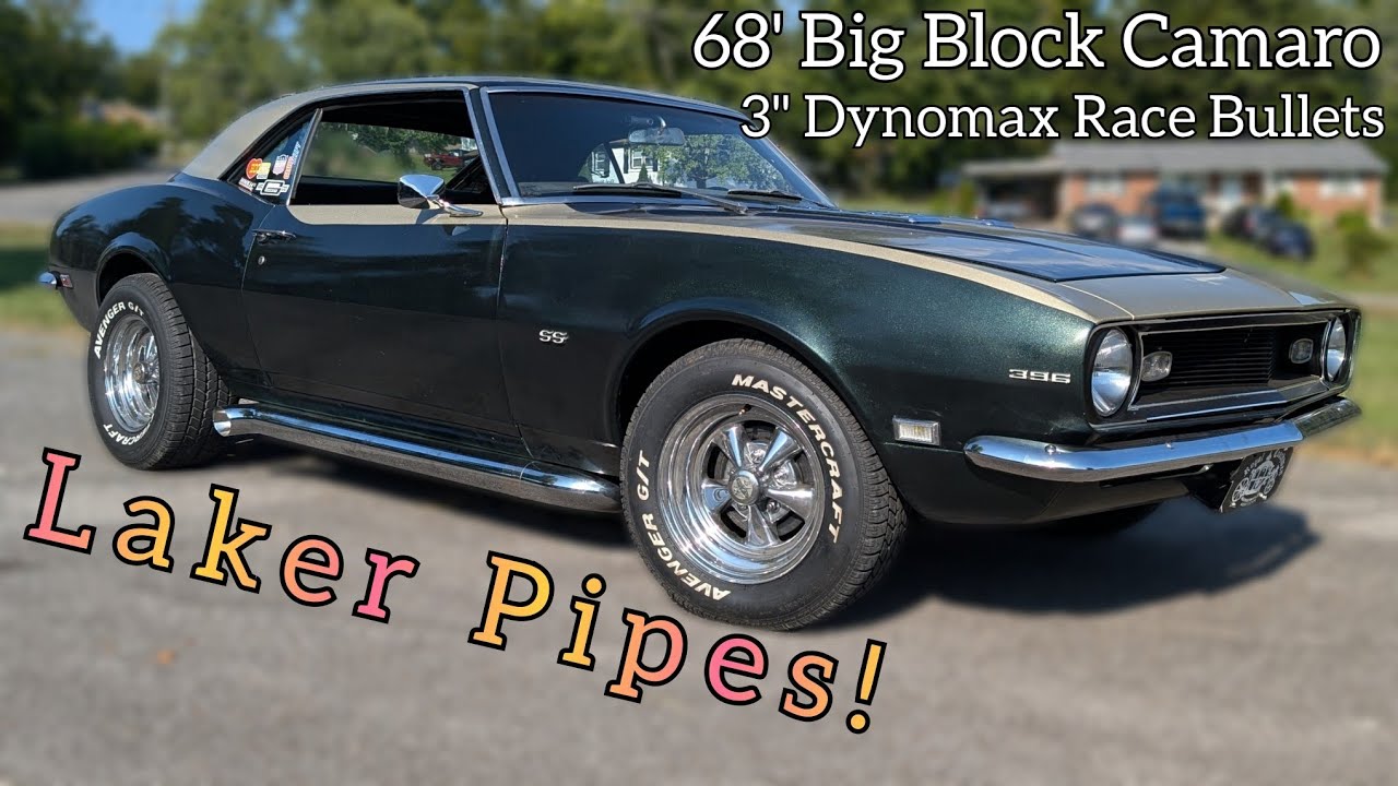 Making Custom Laker / Side Pipe Exhaust 1968 Camaro SS 396 Big Block Dynomax Race Bullets