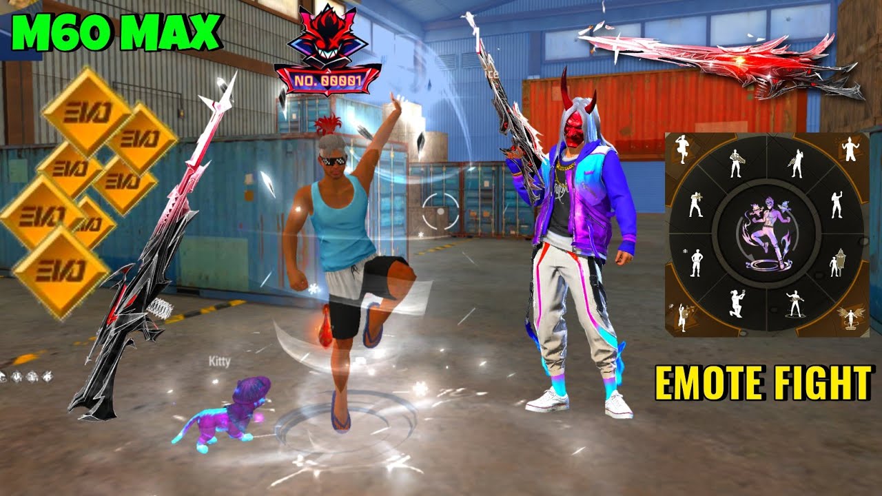 Emote Fight लेकिन Golden Hip Hop ने New Evo M60 Max दिखा दिया 👿 अब Adam Kya करेगा 😭💔 Free Fire Max 🔥