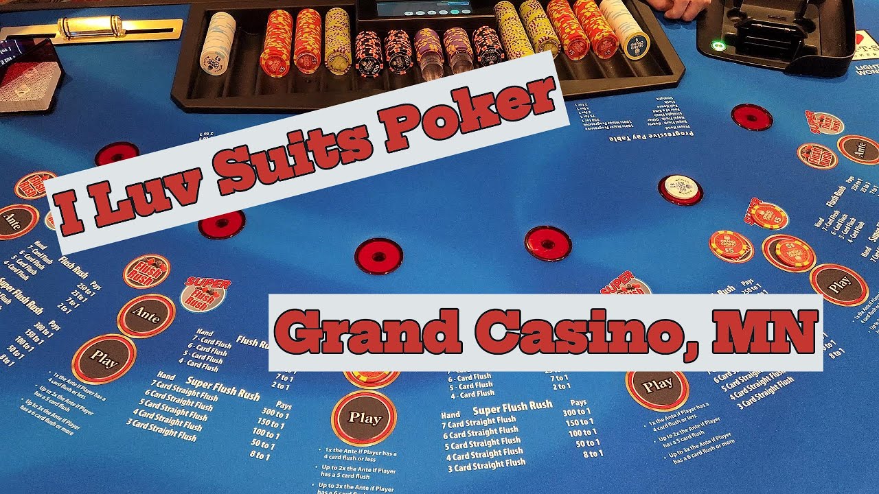 Straight Flushes Homie! - I Luv Suits Poker at Grand Casino in Minnesota!