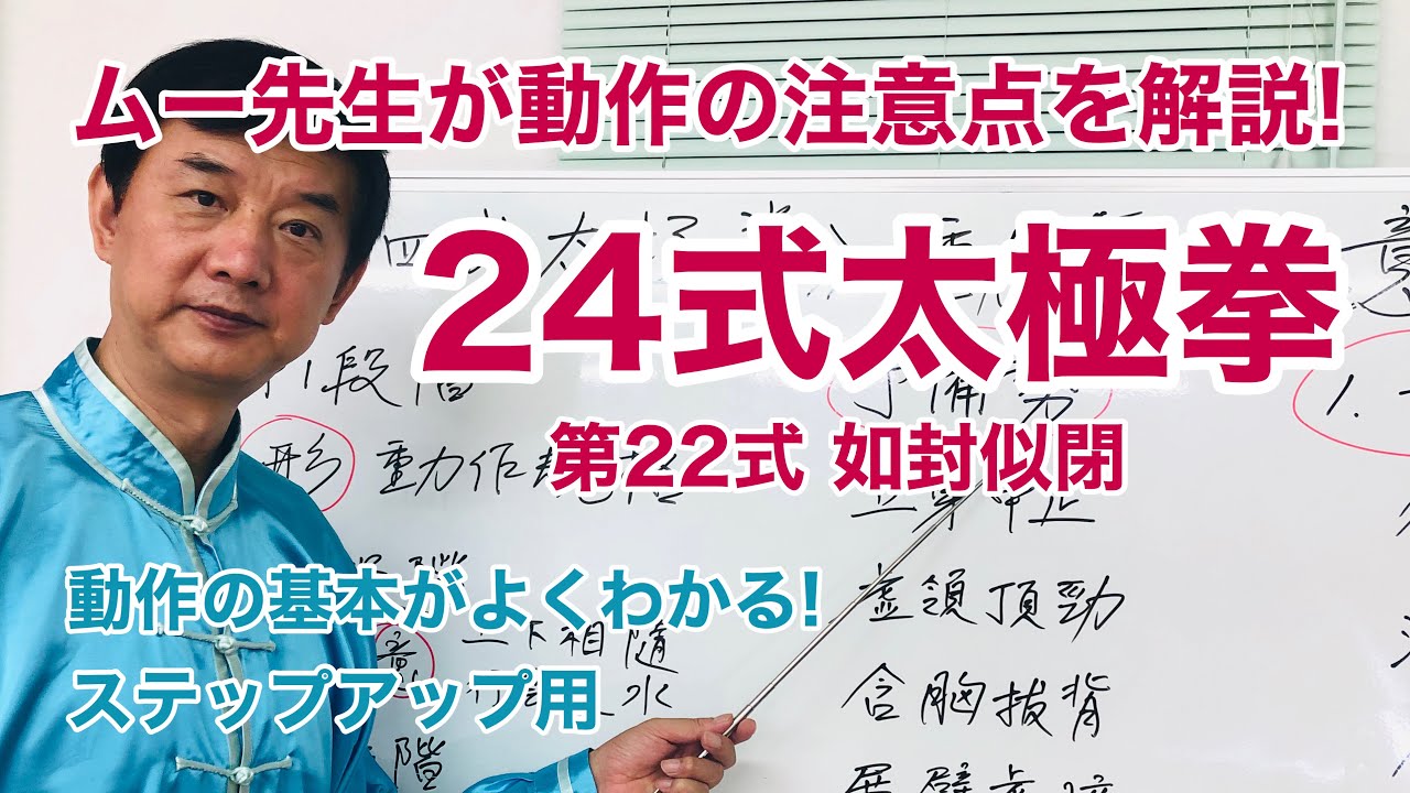 【解説】24式太極拳 第22式【動作要点】