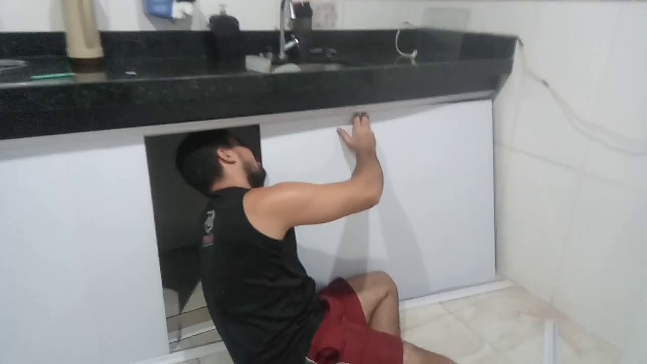 Armário de pvc pra pia lindo e barato!!