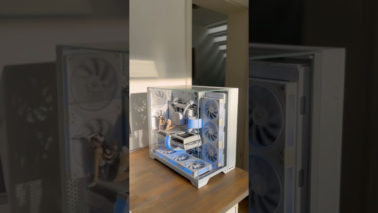 1700&euro; White Build 🤍🤩 #pcbuild #custompc #gaming #rtx #computer #pc #techtok #gamer