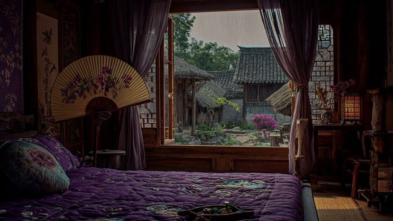 Gentle Mountain Rain Sounds for Deep Sleep & Focus | Calming Rainfall for Stress Relief