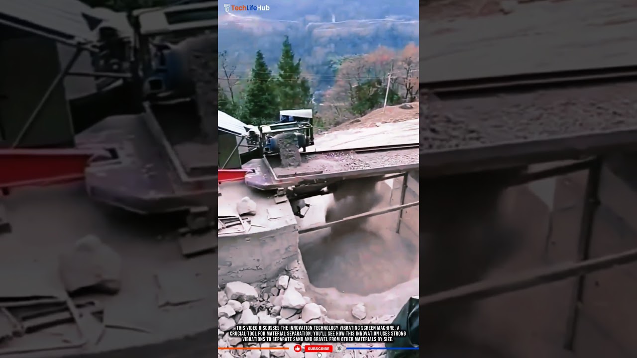 Innovation Technology Vibrating Screen: Separate Sand & Gravel, Precise Aggregate Screening.