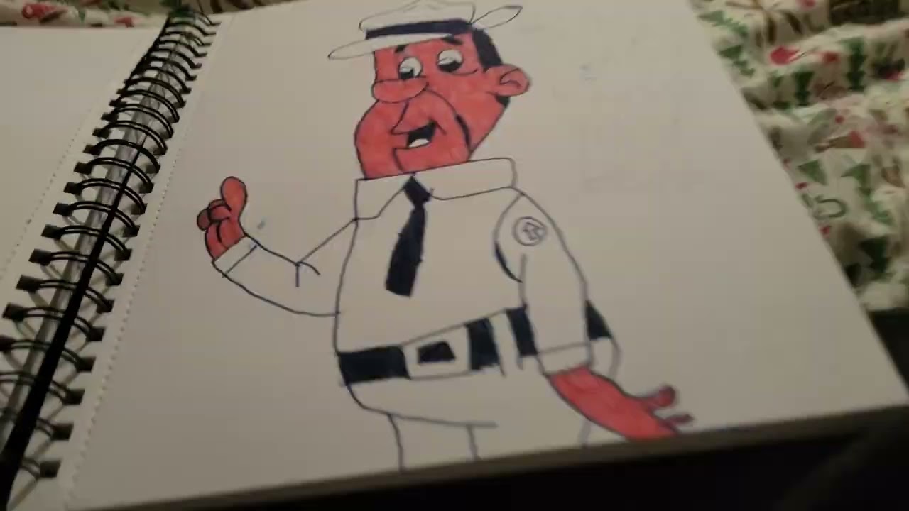 How To Drawing Ranger Smith In Coloring From Yogi Bear.