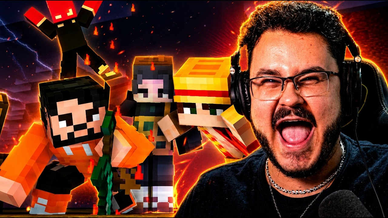MINECRAFT DO GEEK! (Lucas A.R.T., Small, AniRap, M4rkim, Chrono e mais...)