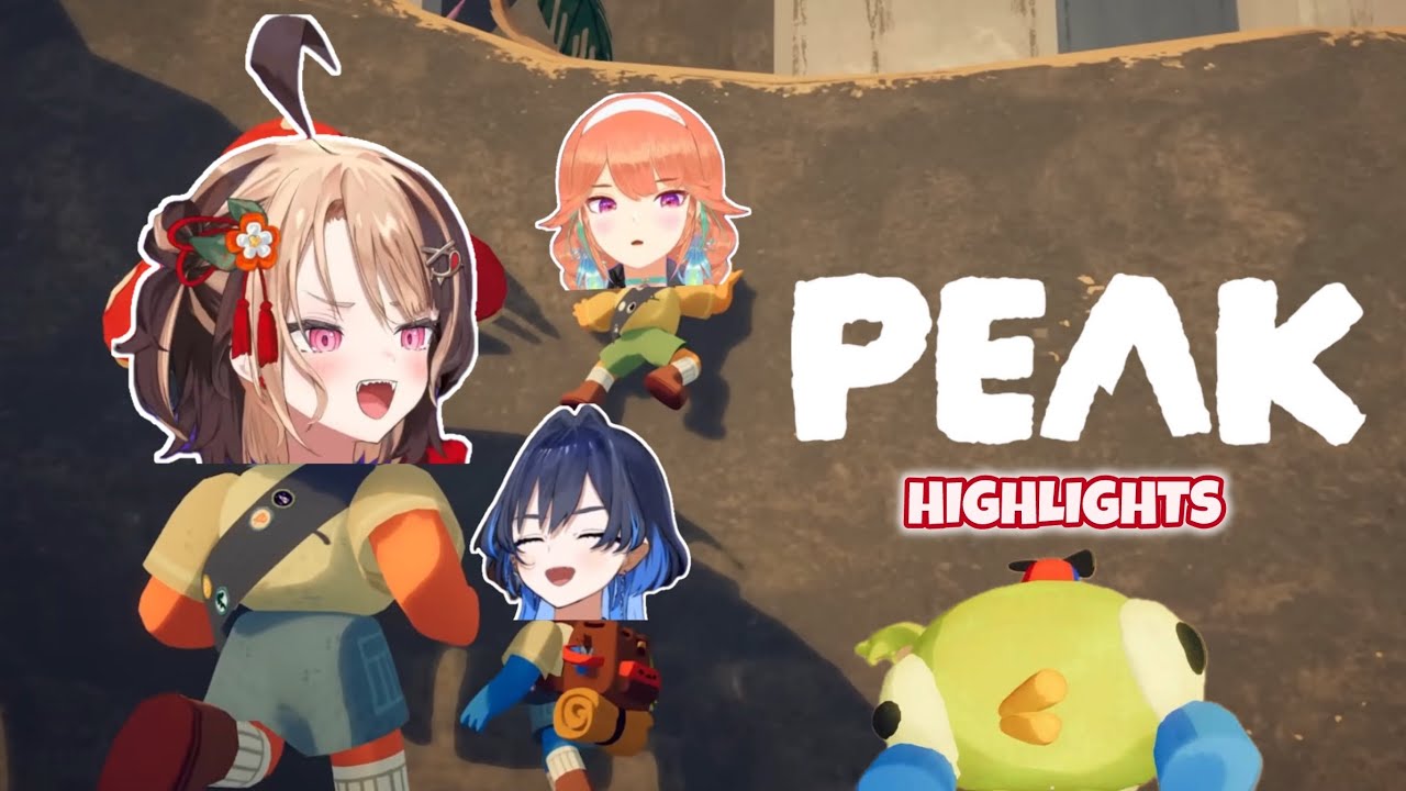 Absolutely Unhinged PEAK Collab with Kiara, Kronii and Gigi Murin【 PEAK HIGHLIGHTS 】| Hololive