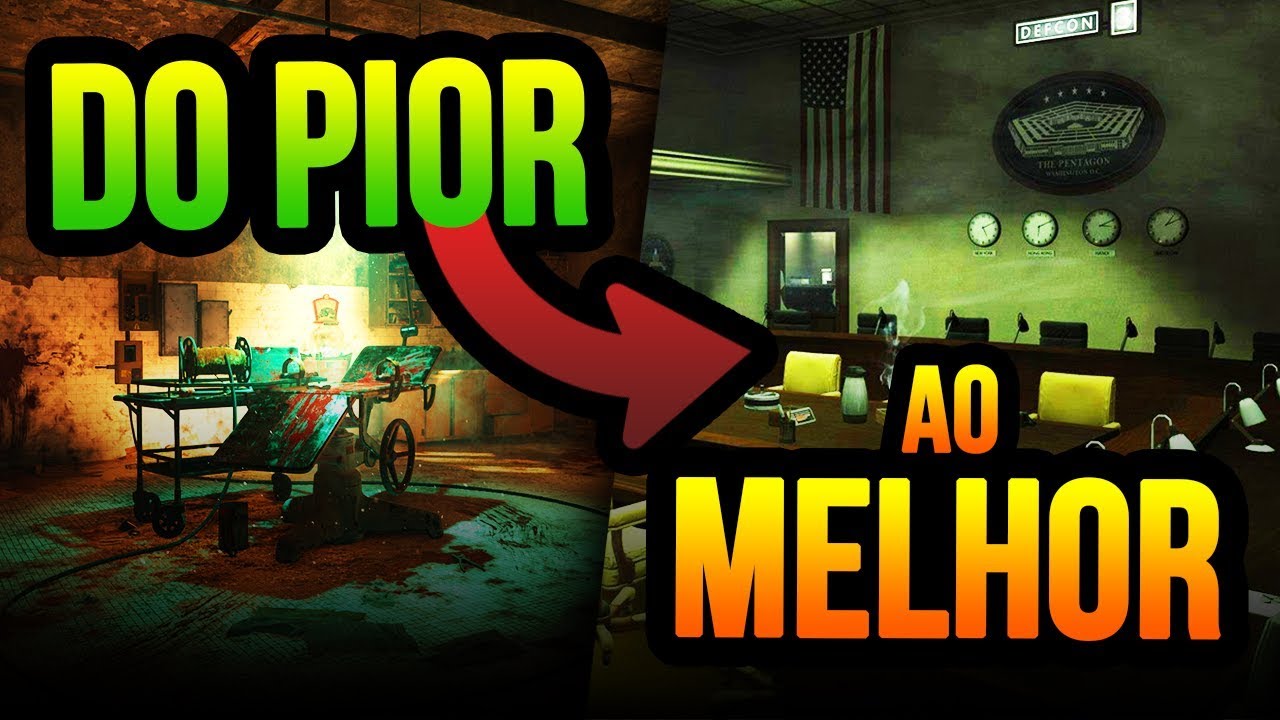 Rankeando os 30 MAPAS do COD Zombies do PIOR ao MELHOR