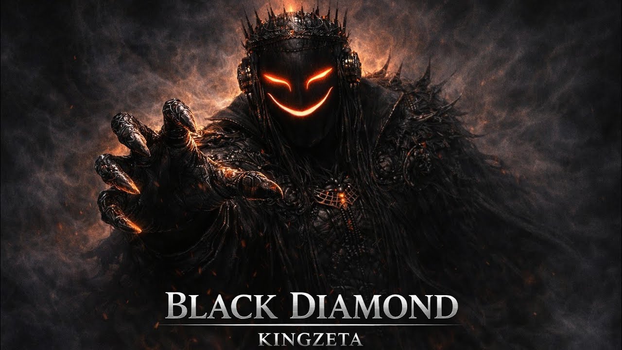 ⚫ BLACK DIAMOND — KINGZETA | Memphis Phonk Trap Terror | 4k Visualizer