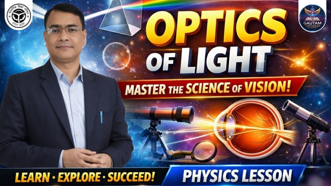 Optics of Light Complete Chapter | Ray, Reflection & Refraction | Physics Class 10–12