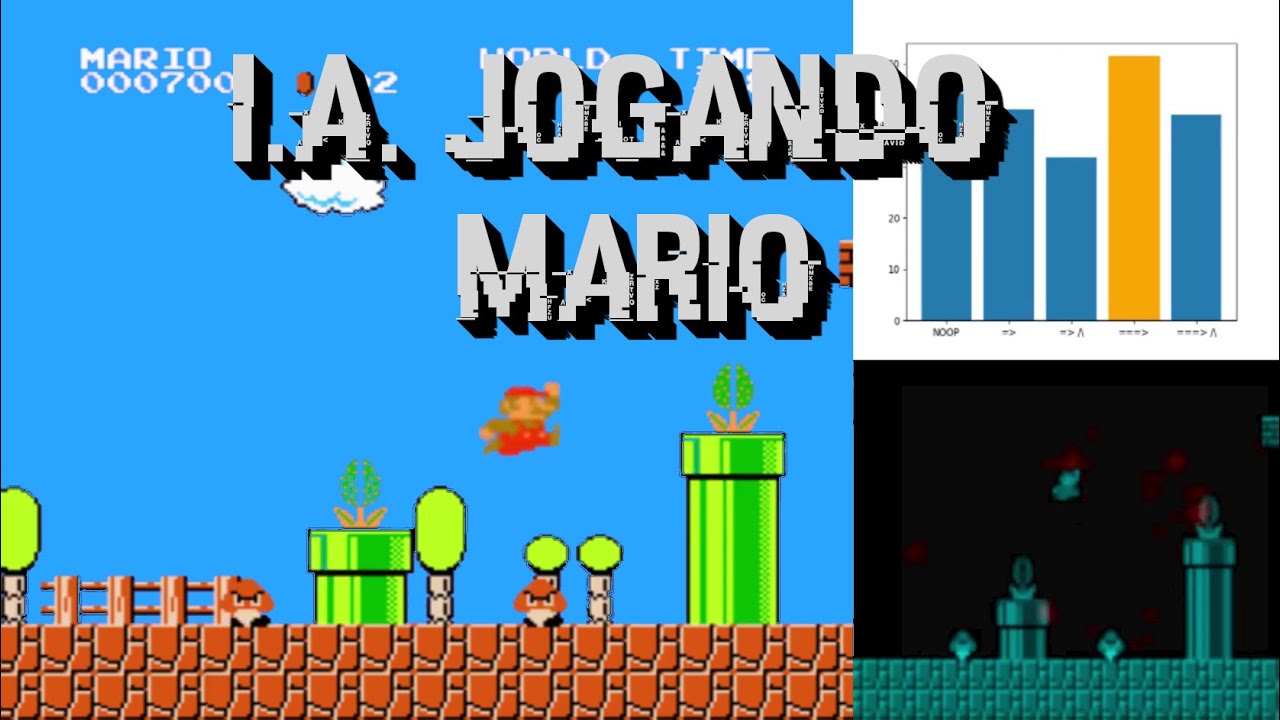Inteligência Artificial Aprende a Jogar Super Mario Bros (Aprendizado por Reforço)