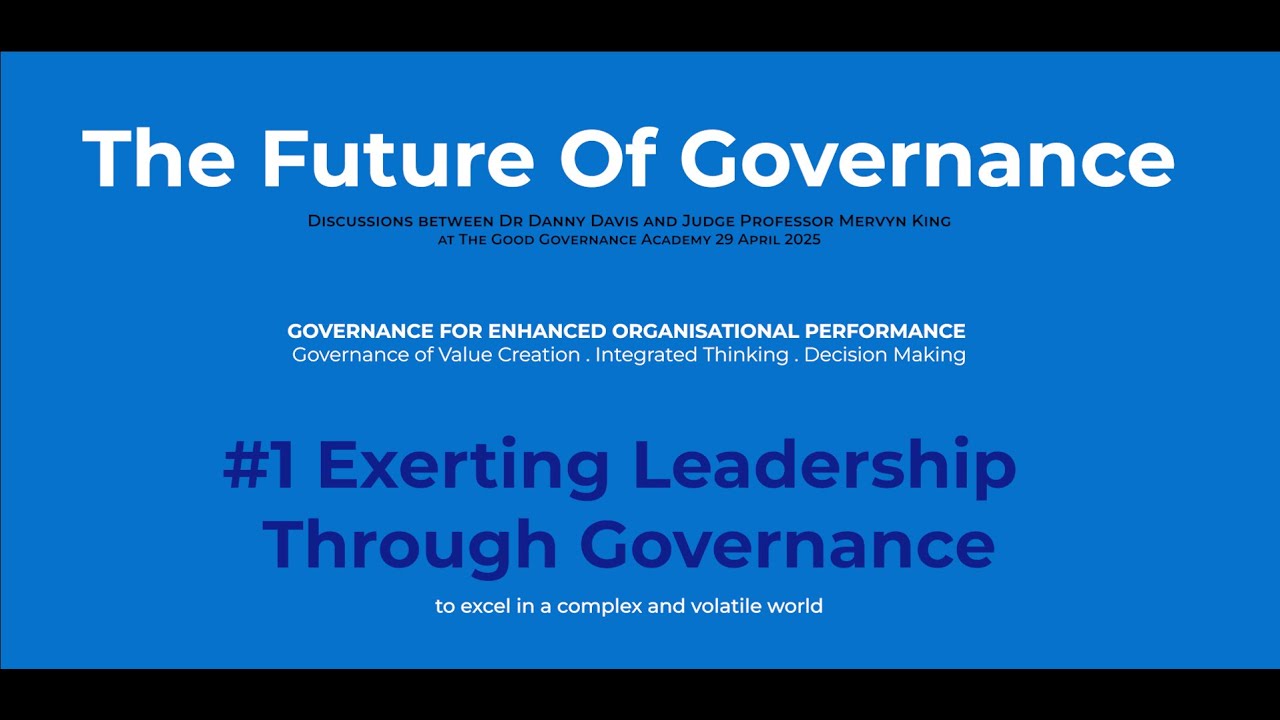 Future Of Governance 1   Exerting Leadership Through Governance