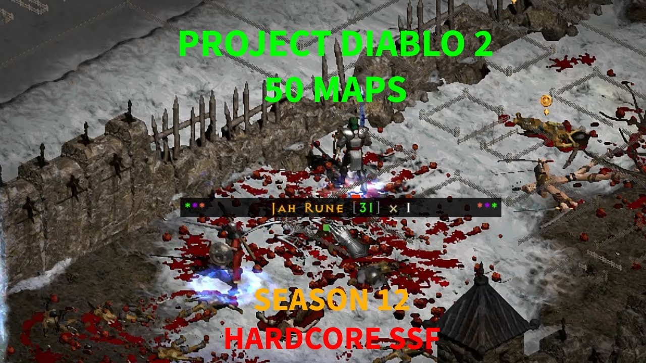 Project Diablo 2 -  The Loot I Got From 50 Maps | Sacrifice Sanctuary Paladin HC SSF Season 12
