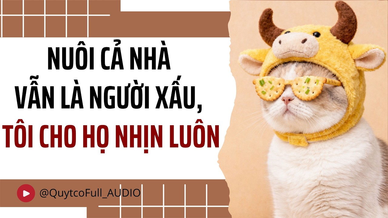NUÔI CẢ NHÀ VẪN LÀ NGƯỜI XẤU, TÔI CHO HỌ NHỊN LUÔN | QUÝT CÓ FULL AUDIO