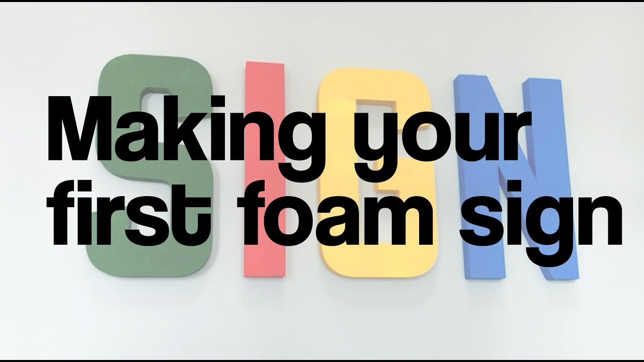 Making your first foam sign with Obelisk Foam Plotter
