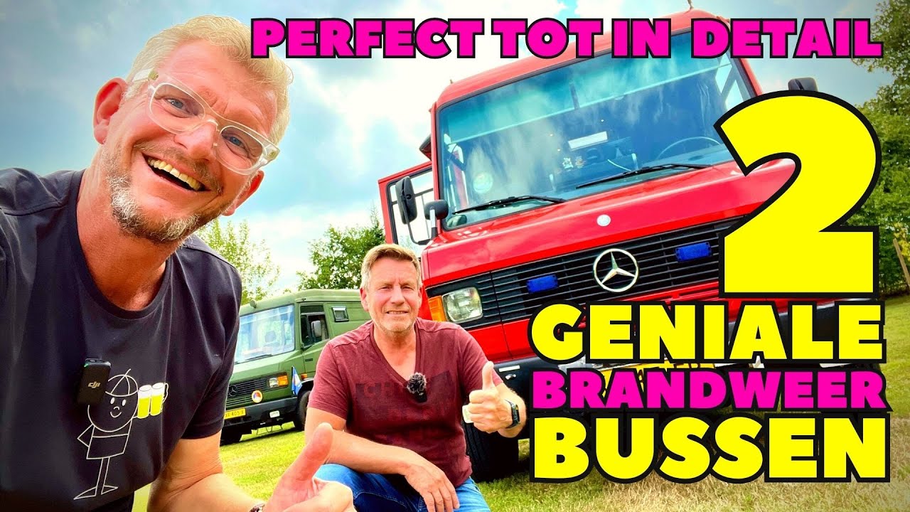 NIET 1 MAAR 2 PERFECT GEBOUWDE BRANDWEERBUS CAMPERS - Solo camper Nederland - DWVLOGT #222