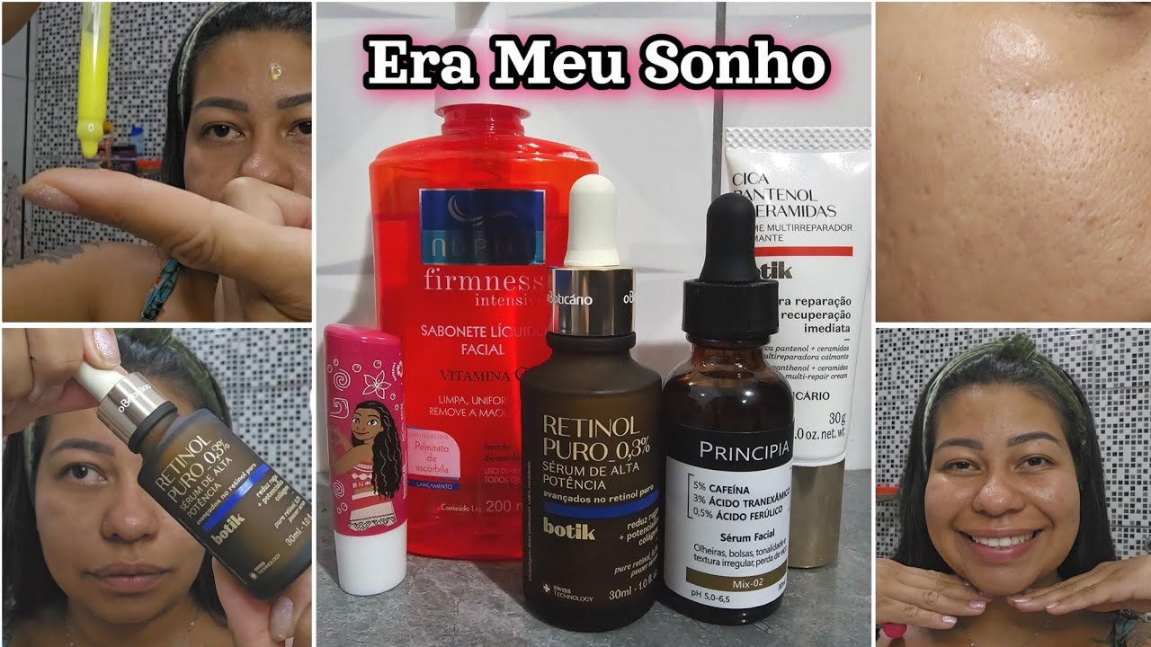 Nova Rotina Noturna de Skincare - Comecei a Usar o Retinol da Oboticário 
