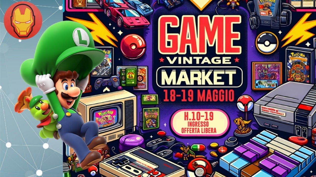 GAME VINTAGE MARKET - IN GIRO PER MERCATINO DI VIDEOGIOCHI