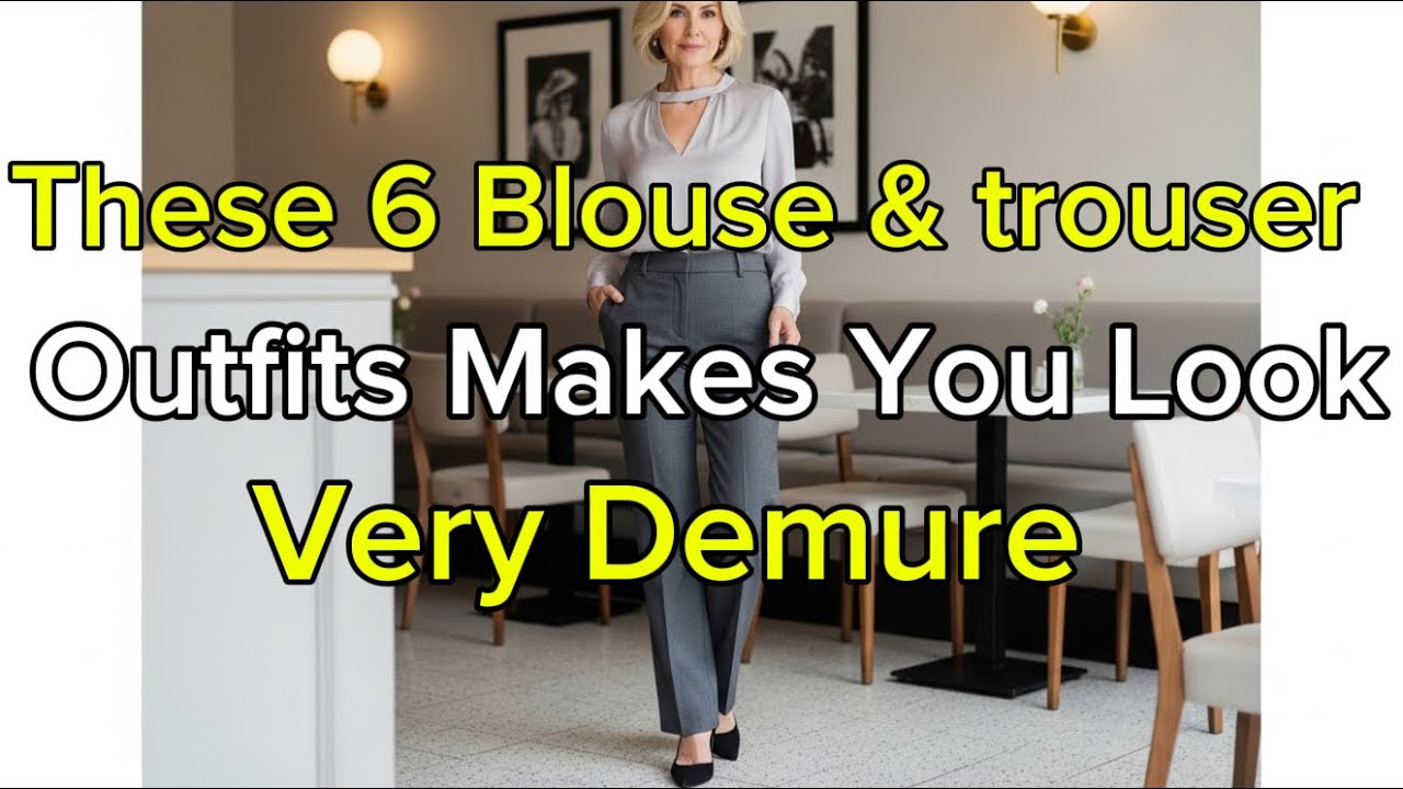 6 Blouse & Trouser Outfits That Look Expensive After 50