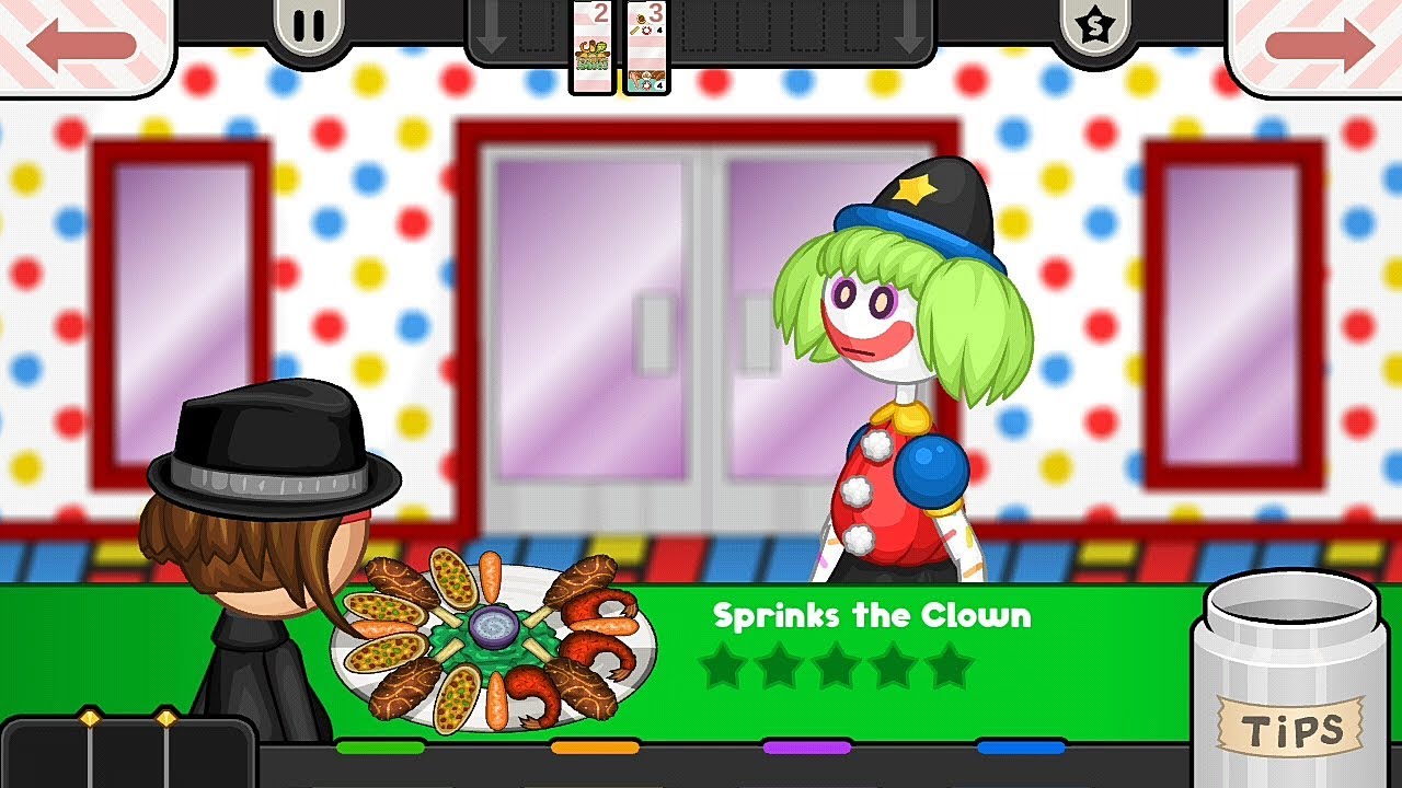 Papa's Wingeria To Go! - Big Top Carnival + Sprinks the Clown