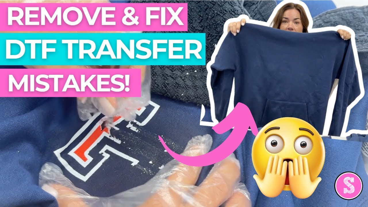 🖨️ Исправьте ошибки DTF! Как удалить перевод и спасти футболку!