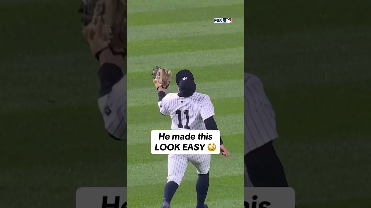 Volpe with a Willie Mays basket catch #volpe #mlb #yankees