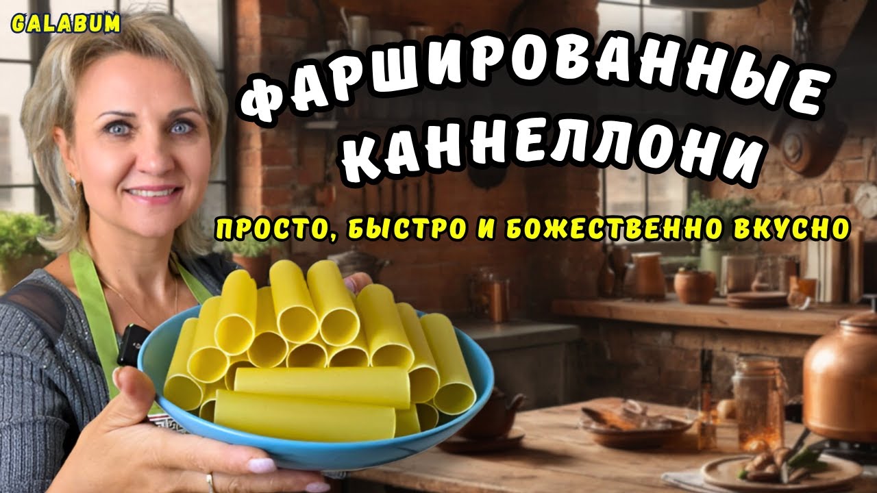Как Приготовить Идеальные Каннеллони со сливками и сыром | дачная кухня на @GALABUM