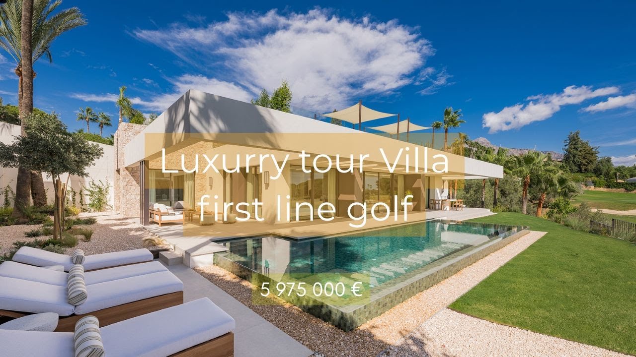 luxury villa tour front line golf #LuxuryVillaMarbella #FrontlineGolfProperty