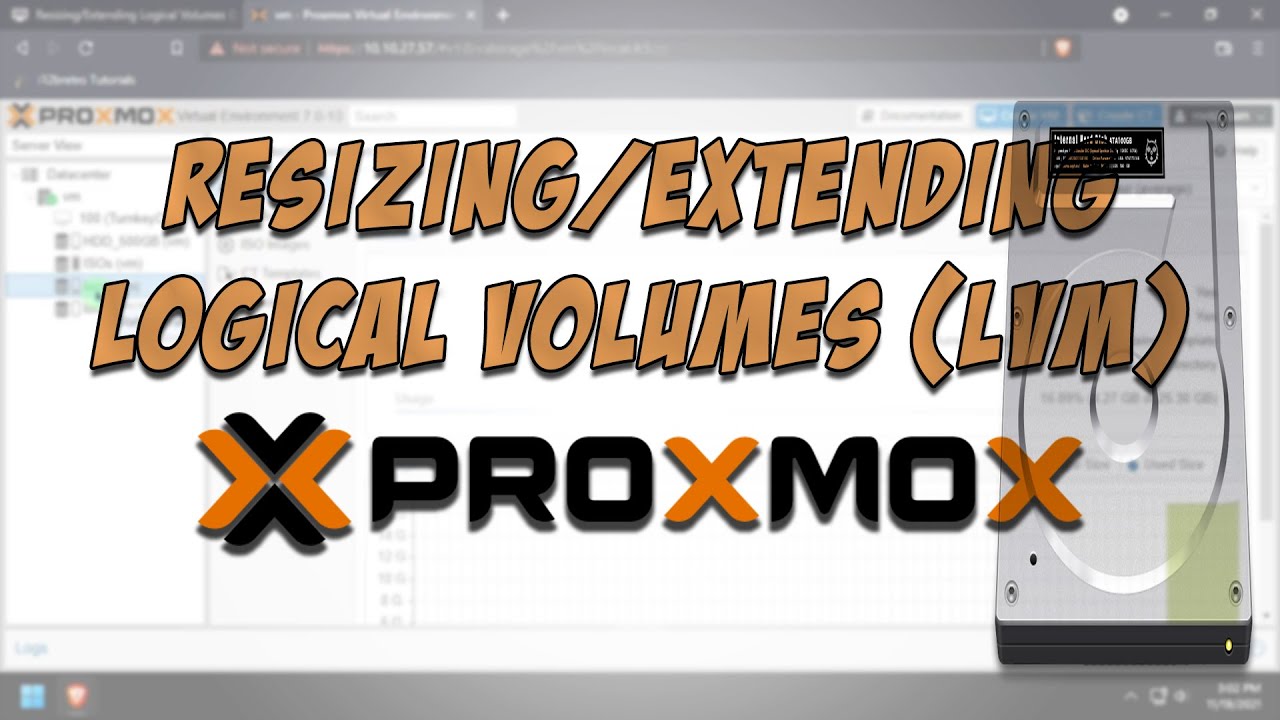 Изменение размера/расширение логических томов (LVM) в Proxmox