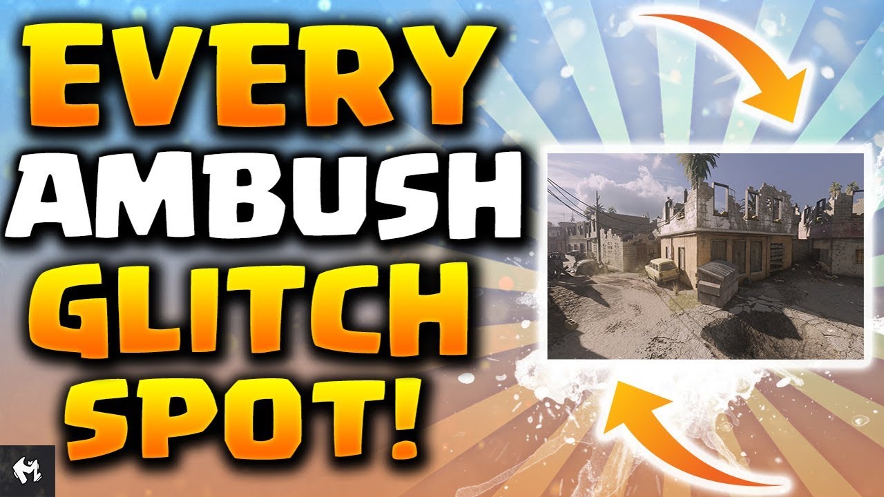 MWR: EVERY AMBUSH GLITCH/SPOTS! (COD MWR GLITCHES)