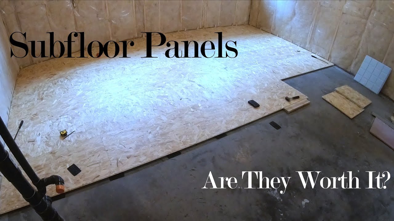 Basement Sub floor Panels - Are they worth it?