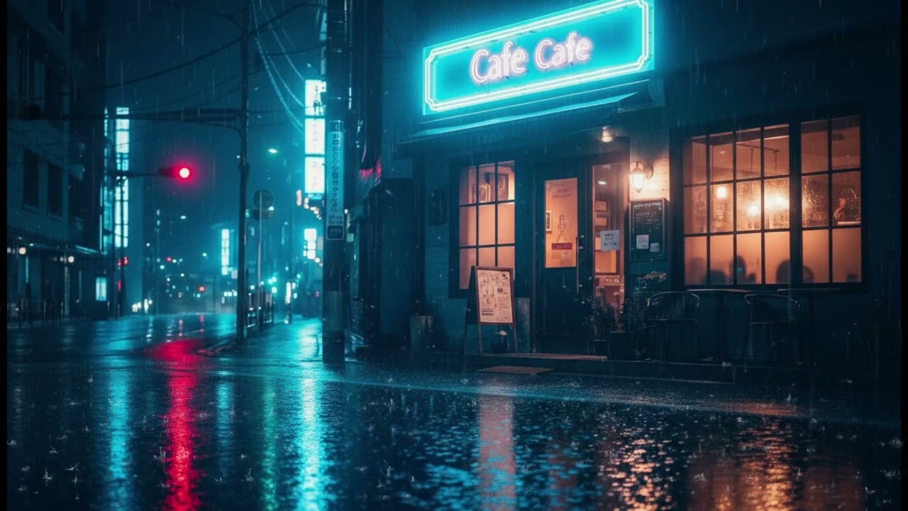 Tokyo After Midnight ☕ Rainy Café Lofi for Deep Sleep